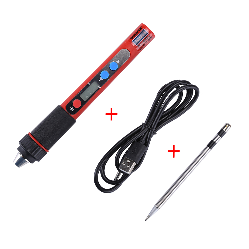 Adjustable Temperature USB Soldering Iron 5V 10W LCD Digital Soldering Gun Solder Iron For Electronic Welding Tools