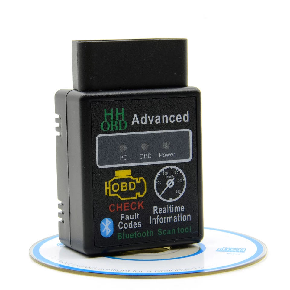 HH OBD V2.1 chip Bluetooth automobile fault detector elm327 obd2 Bluetooth mini car detector