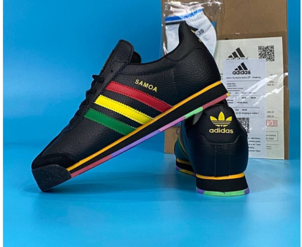 ADIDAS SAMOA BLACK RASTA PREMIUM SHOES