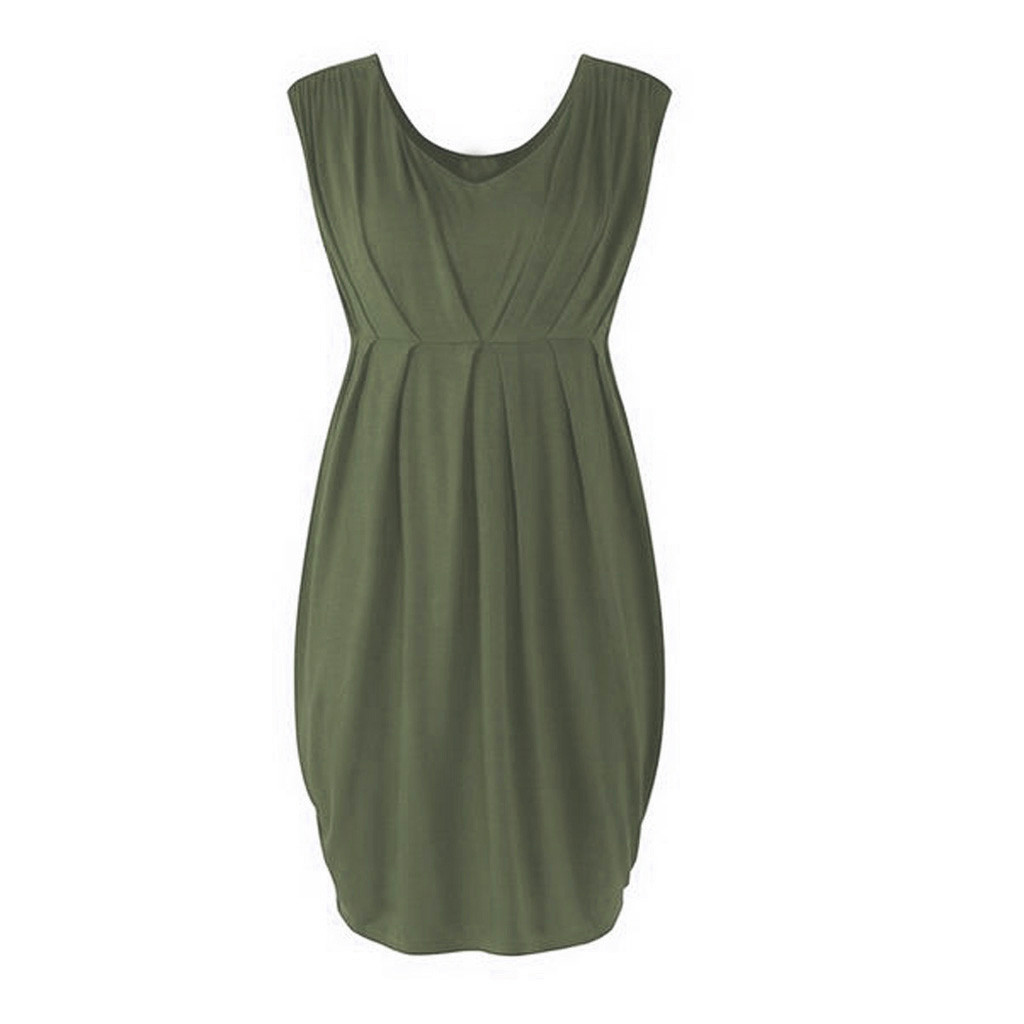 Maternity Clothes Pregnant Dress Women Sleeveless Bodycon Dress Sexy Solid Dress Pregnancy Clothes
