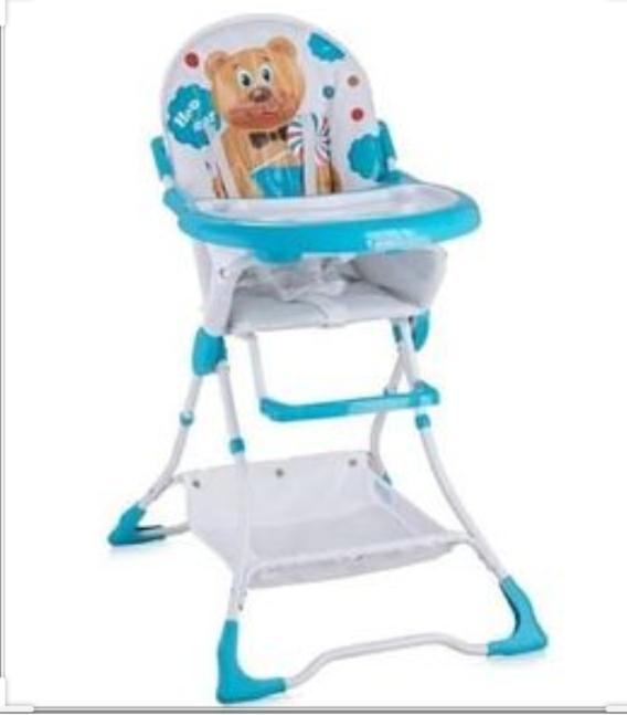 R for Rabbit Marshmallow High Chair for Baby, Multiple Recline Position, High Chair with 7 Level Height Adjustment and 3-Recline Modes with Adjustable Footrest, 6 Months to 5 Years (Light Blue)