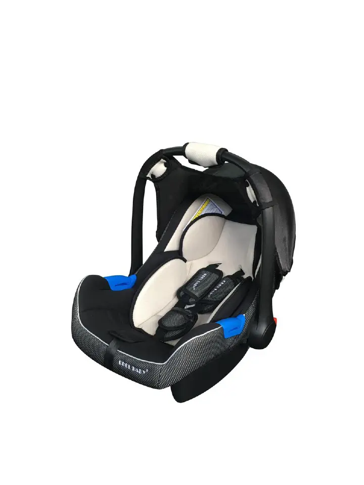 Infant Baby Car Seat/ Carry Cot - Off White/black With Head Cushion (big) | Can easily fit into a stroller of the same brand  | baby carrycot/car seat | To be used by babies till the age of 12 months,