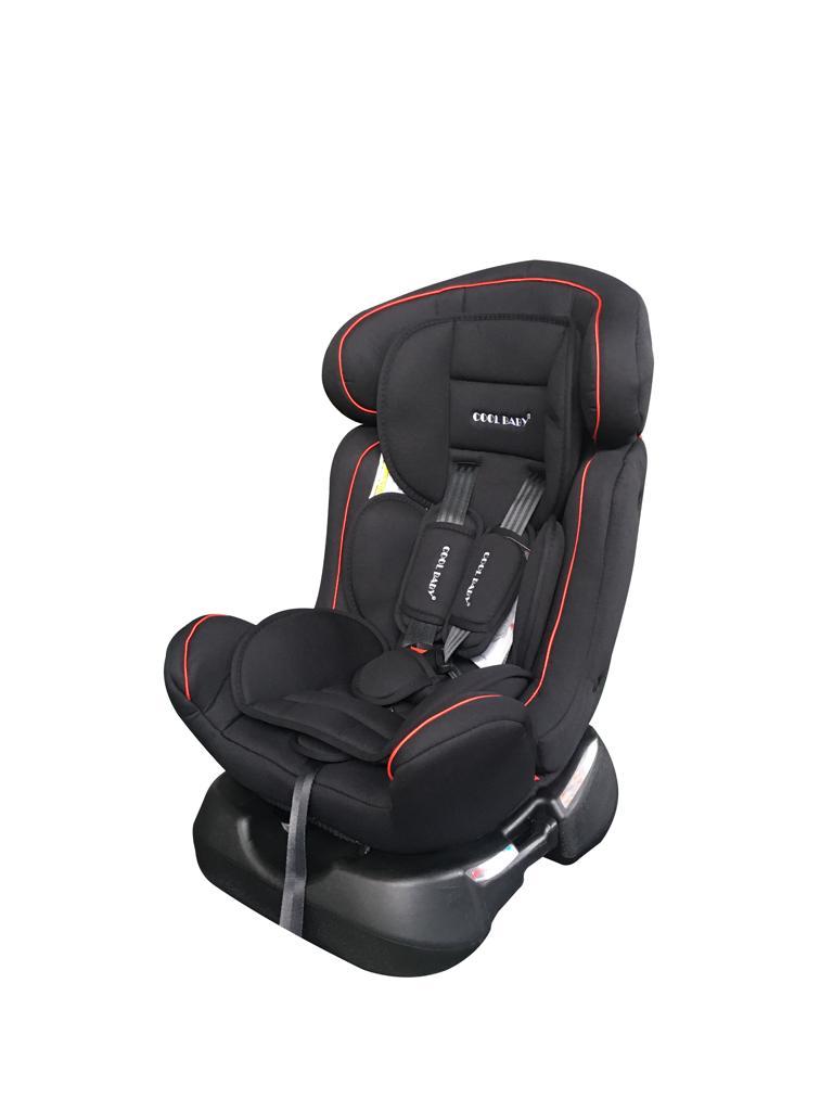 Reclining Infant Car Seat &amp; Booster With A Base- Black (0-8Yrs)   |  3 reclining positions  |  Washable seat cover  |   For kids weighing up to 25 Kg   | Wings for sleeping and protection (padded)