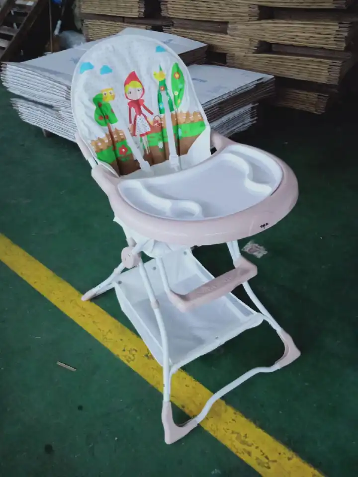 Generic Baby Feeding Chair |  Lightweight 5.8kg Baby Feed Chair, Portable Highchair, Foldable Kids Dining Table | 3 position seat recline 6 position height adjustment 3 position one hand operated tray