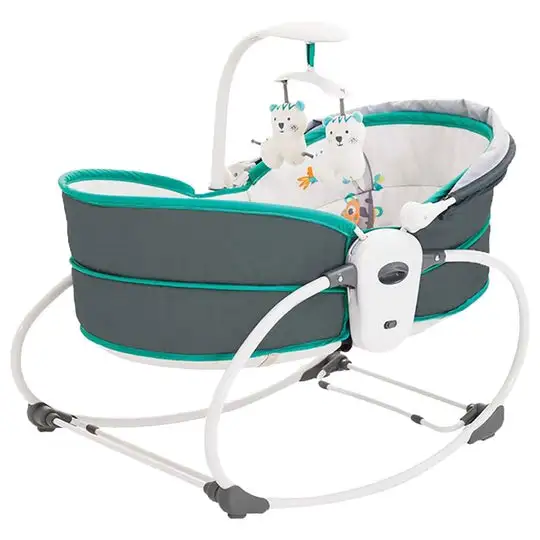Mastela Baby Rocking Chairs Baby Cradle Bed  |   Baby Bouncer, Newborn Baby Rocking Chair, Baby   Cradle Bed Automatic Comfort Vibrating Crib Bed Portable Carry   Cot, Gliding Swing Reclining Basket