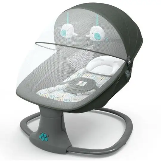 Mastela Baby Swing 3-In-1 Deluxe Bassinet - Dark Grey  67l x 76w x 81h cm | Multiple & natural soothing music - 15 melodies.; 5 swing speeds for selection.; 3 timer settings for selection 15,20,45 min