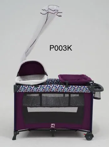 Hub Playpen - Charcoal Age-Newborn & Above | Dream On Me Lilly Deluxe-Playard in Black & White with Full Bassinet, Changing Tray and Infant Bassinet | with Canopy | Waterproof Fabric | JPMA Certified