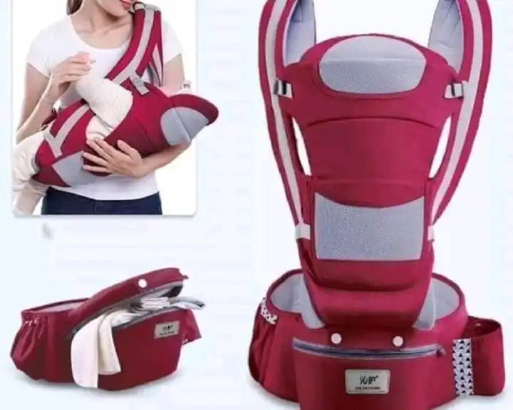 Generic Trendy 3 In 1 Hip Seat Baby Carrier 100% pure cotton | Available in different colors | Recommended for infants from birth to 12Kg | practical carrier with multiple carrying positions.