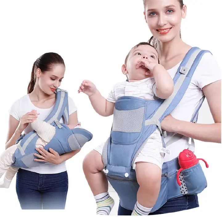 Generic Trendy 3 In 1 Hip Seat Baby Carrier 100% pure cotton | Available in different colors | Recommended for infants from birth to 12Kg | practical carrier with multiple carrying positions.