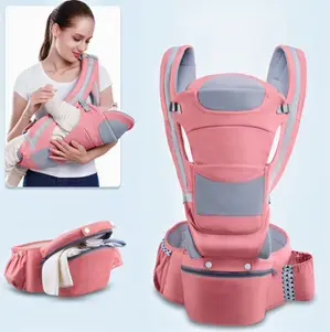 Generic Trendy 3 In 1 Hip Seat Baby Carrier 100% pure cotton | Available in different colors | Recommended for infants from birth to 12Kg | practical carrier with multiple carrying positions.