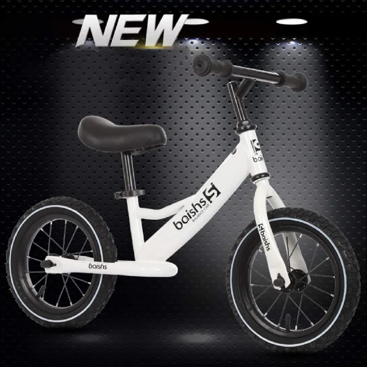 LLF Balance Bike for 2 3 4 5 6 Years Old Boys Girls, 16'' Carbon Steel Frame No Pedal Walking Balance Bike Training Bicycle for Kids  |  comfort-ride seat Durable tires with rugged treads  White