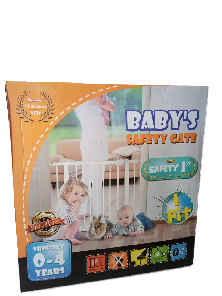 Baby Safety Gate, Sturdy Stair Barrier, Dog Gate, No Drilling Extendible Hight 100cm (Size : 87-92cm) |  Baby Safety Gate barrier for home doorways, hallways, drawing rooms and safe secure stair guard
