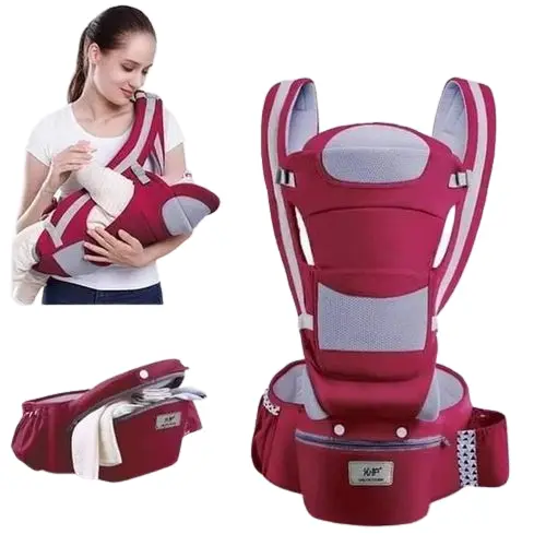 Generic Fashion 3 In 1 Hip Seat Baby Carrier| Pure cotton fabric-friendly material for infants and toddlers| New Designer Multi-function Baby Child Shoulder Carrier Seat Tactical New Born Baby Carrier