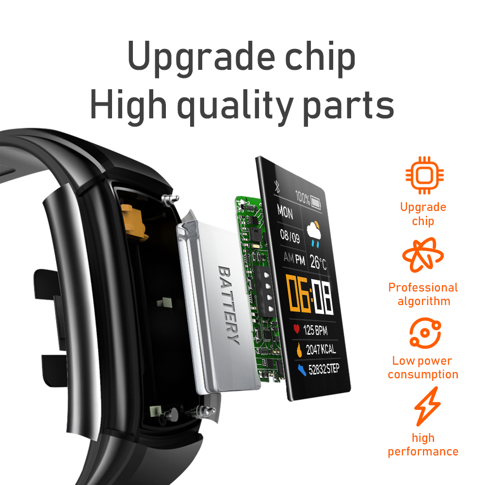 Sport Fitness Bracelet Waterproof Fitness Tracker Blood Pressure Heart Rate Monitor Smart Band Watch For Android IOS Phone