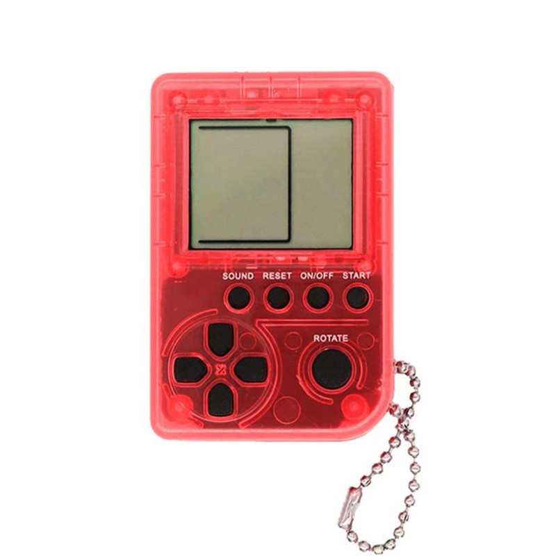 Mini Console Game Machine Children&apos;s Handheld Nostalgic Mini Game Console With Keychain Tetris