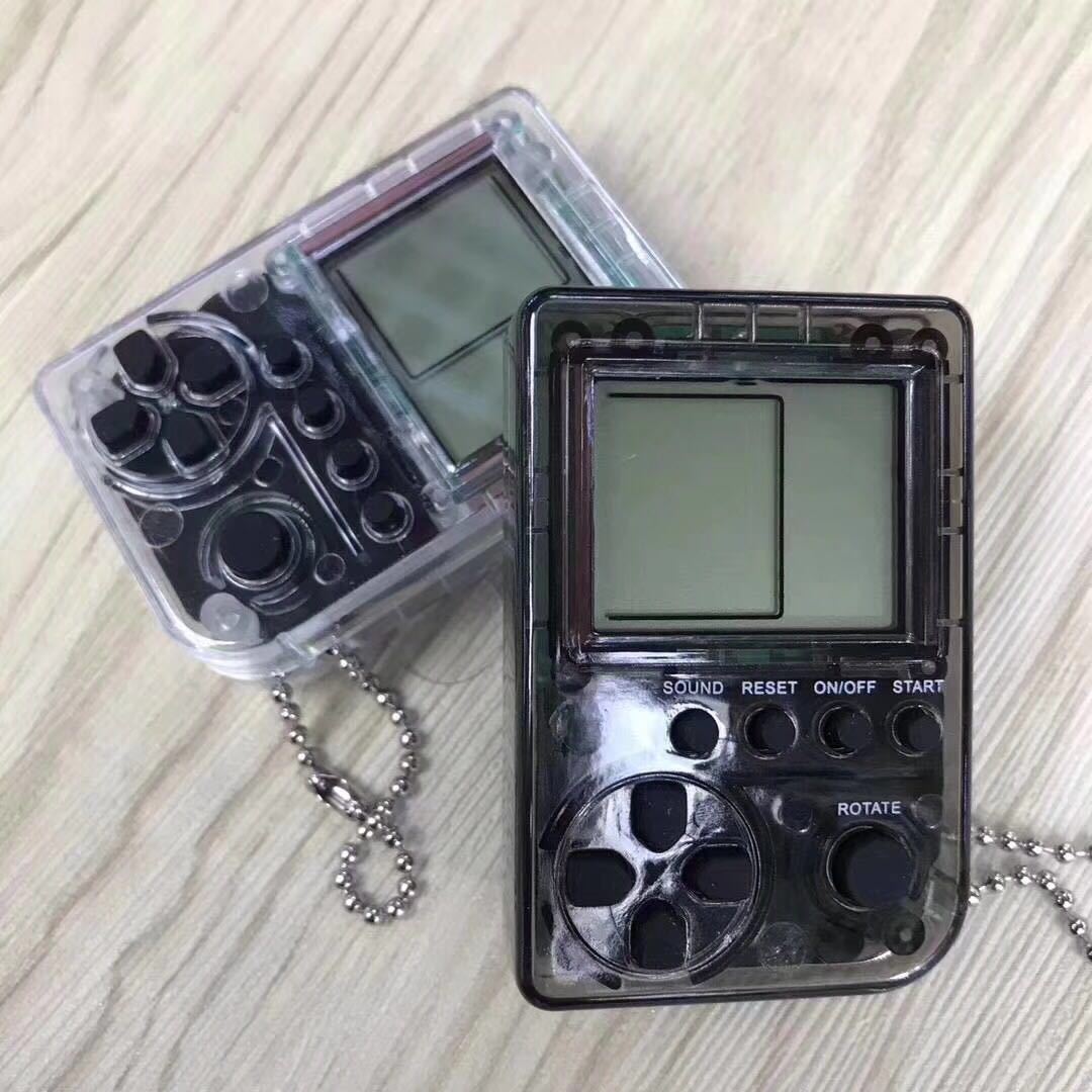 Mini Console Game Machine Children&apos;s Handheld Nostalgic Mini Game Console With Keychain Tetris