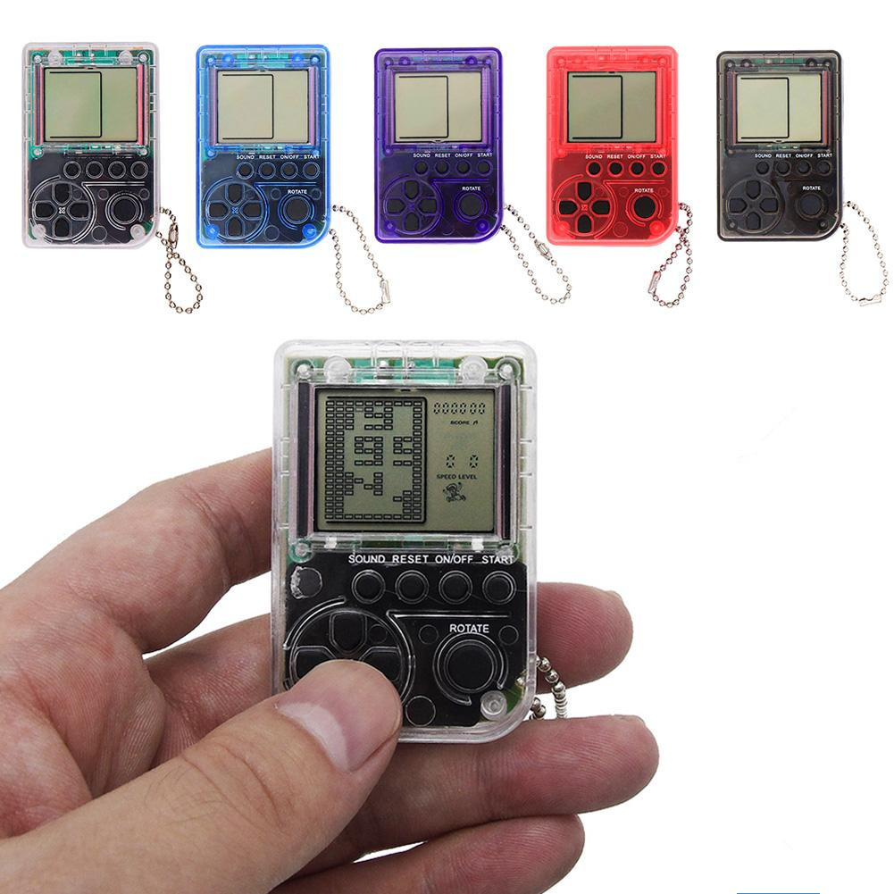 Mini Console Game Machine Children&apos;s Handheld Nostalgic Mini Game Console With Keychain Tetris