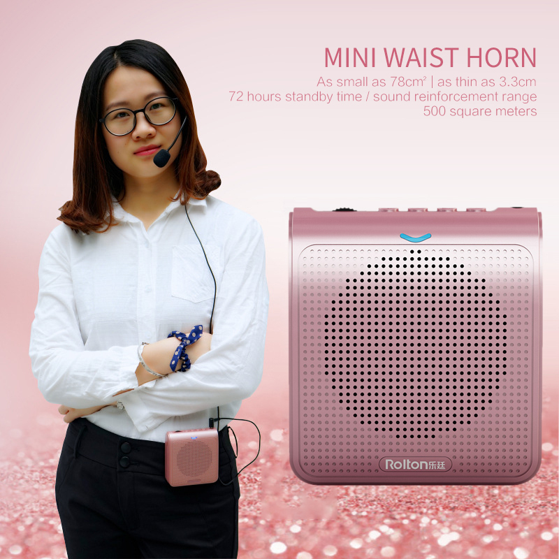 Voice Amplifier Megaphone Booster With Wired Microphone Loudspeaker Speaker FM Radio MP3