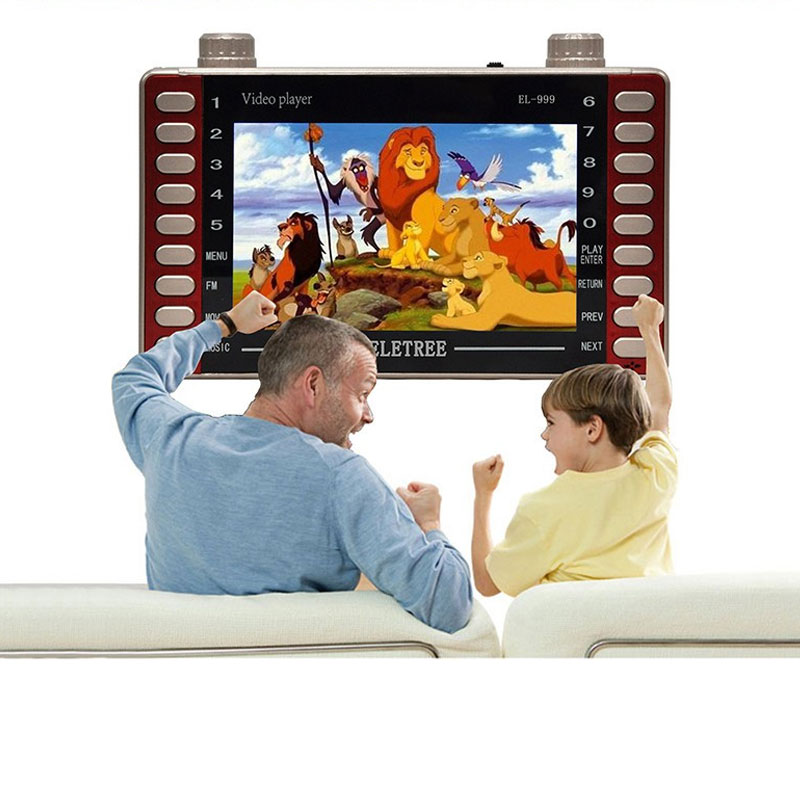 Multifunction video player portable  TV   dvd player kids mini   mp4 player radio FM ebook