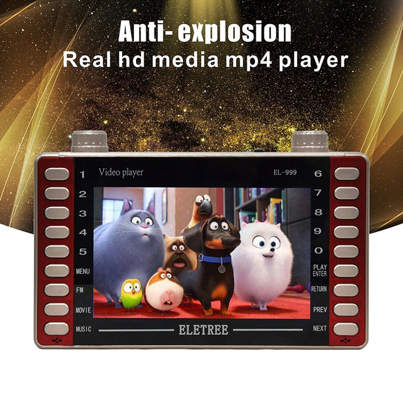 Multifunction video player portable  TV   dvd player kids mini   mp4 player radio FM ebook