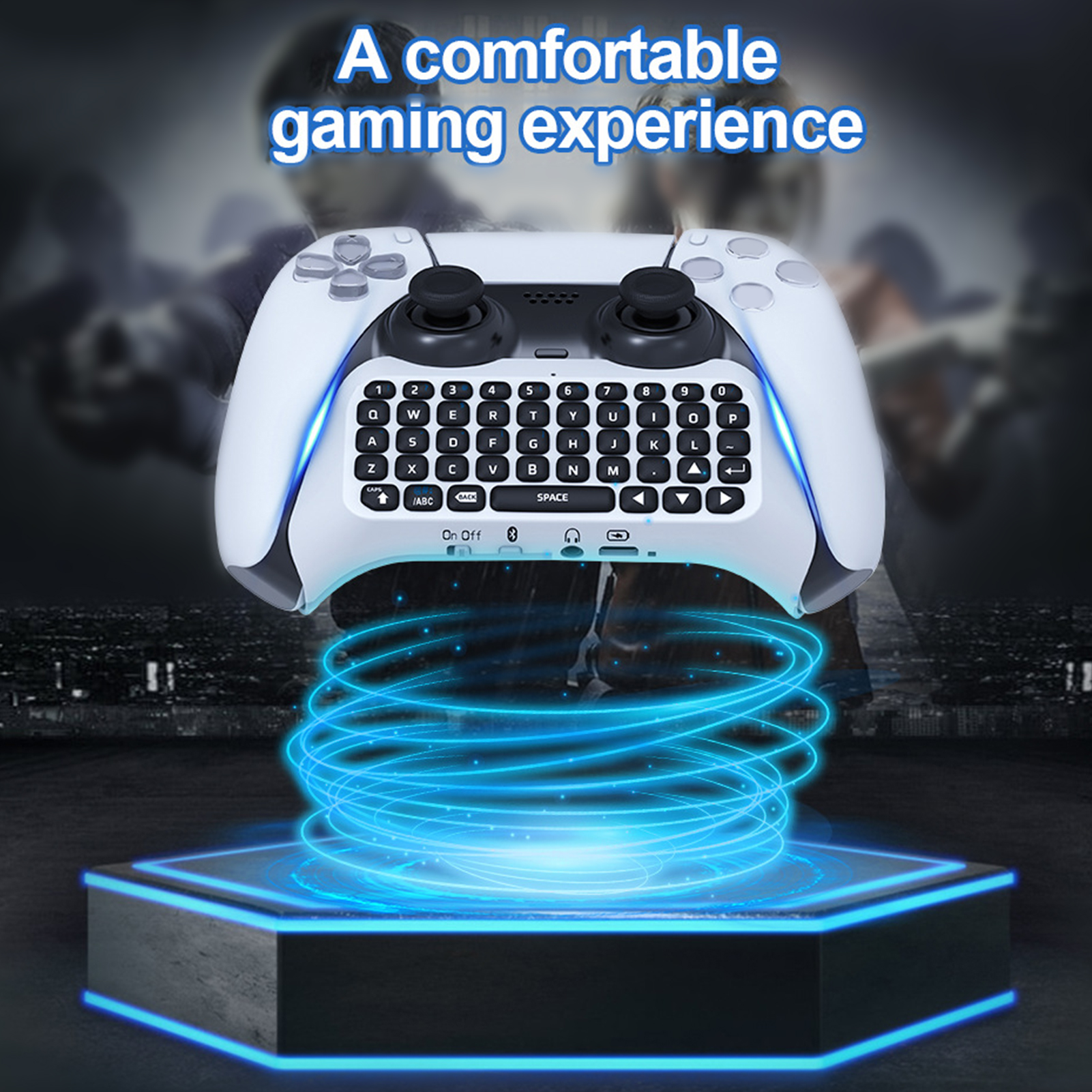 Wireless Bluetooth Keyboard for PS5 Controller Built In Speaker for Playstation 5 Game Accessories