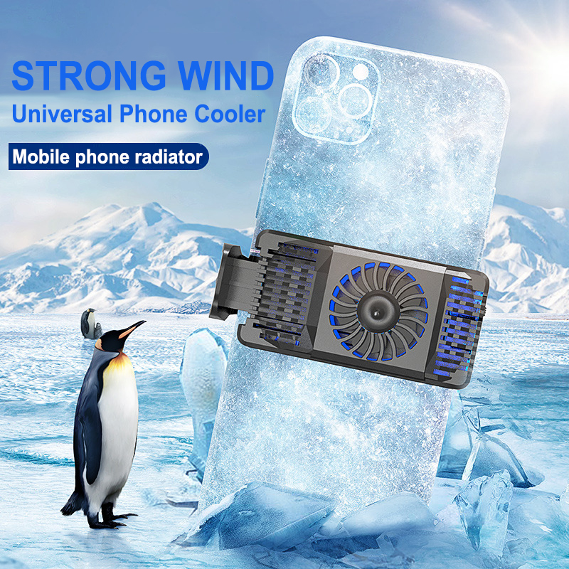 Universal smart Mobile Phone USB Game Cooler System Cooling Fan Gamepad Holder Stand Radiator