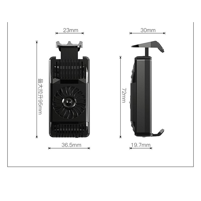Universal smart Mobile Phone USB Game Cooler System Cooling Fan Gamepad Holder Stand Radiator