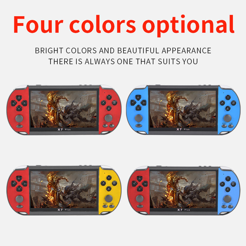 PSP game machine 5.1 inch  HD  screen 8G memory GBA game console handheld touch screen  Game Player 8G Double-rocker Retro Video Games MP5 Video Game Console