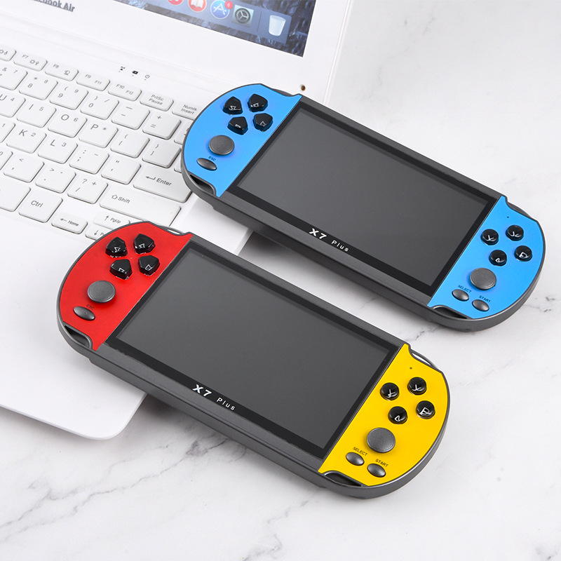 PSP game machine 5.1 inch  HD  screen 8G memory GBA game console handheld touch screen  Game Player 8G Double-rocker Retro Video Games MP5 Video Game Console
