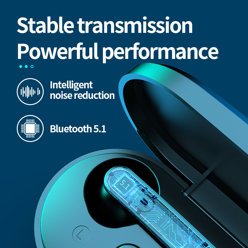 Q9 Bluetooth headset TWS sports headset Q9 Mini Wireless Bluetooth business headset 5.1 touch headset