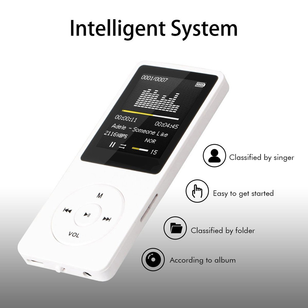 Fashion Portable MP3 MP4 Player LCD Screen FM Radio Video Games Movie Mp3 Bluetooth 1.8-inch e-book Walkman player