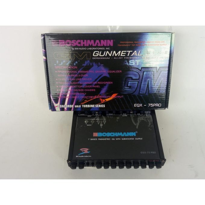 Boschmann Equalizer Eq 75 Pro 7 Band Parametric Equalizer