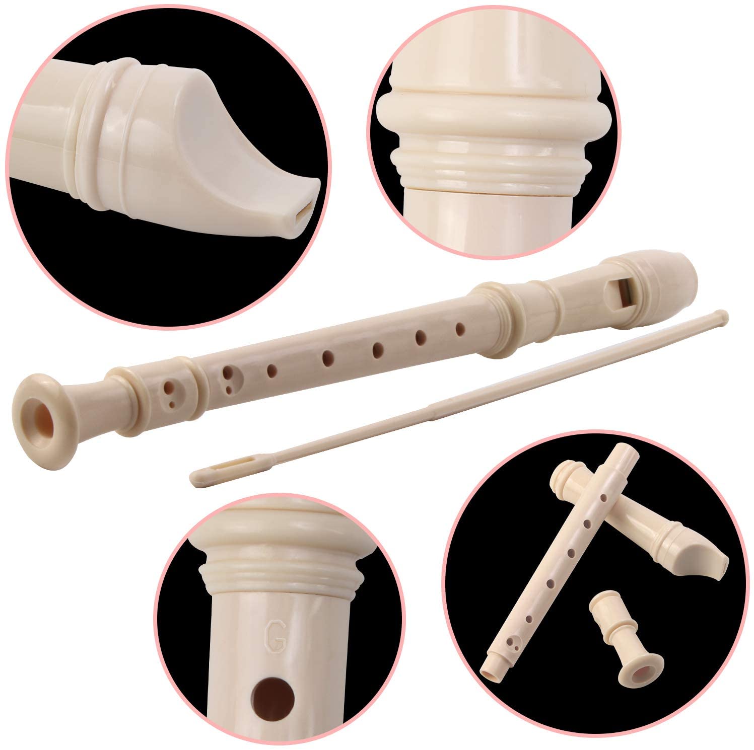 8 holes CBC Flute Recorder children Kinanda Musical Flute