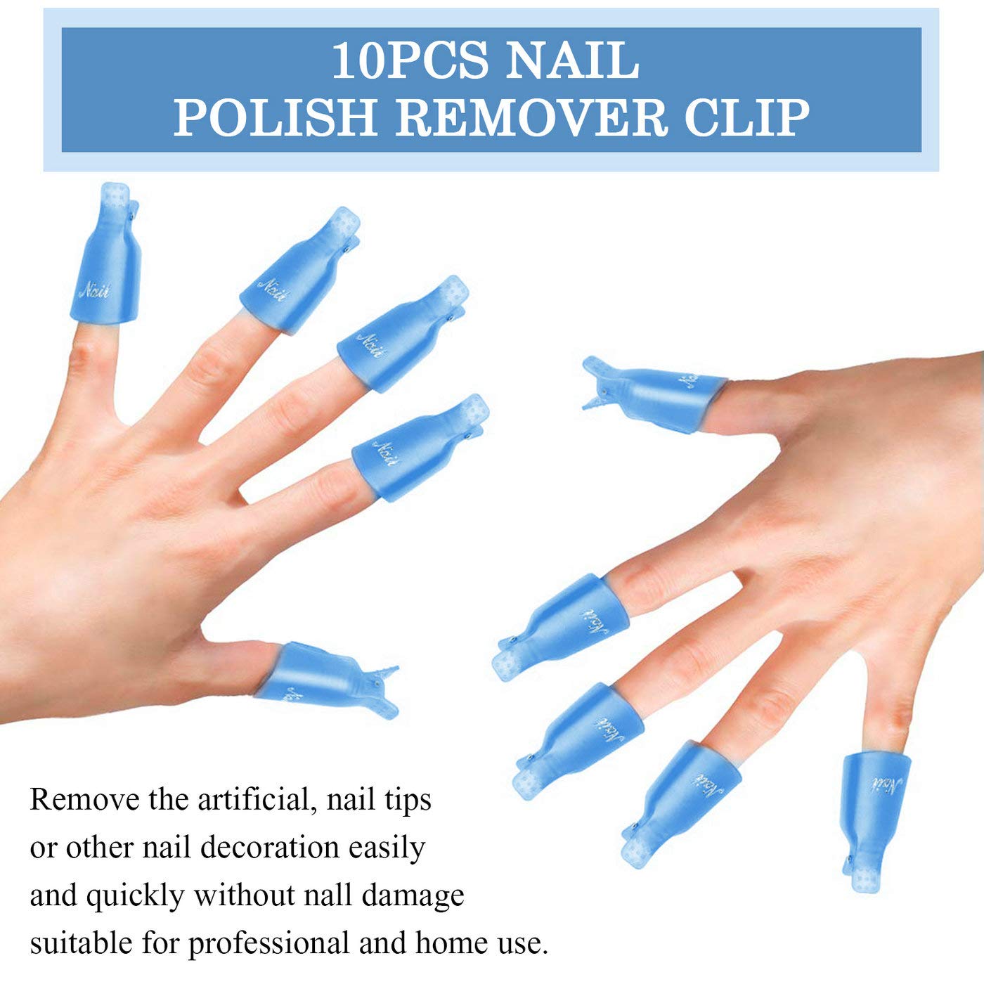 Quality Gel Polish Remover Soak off caps UV gel Nail Art Remover pegs