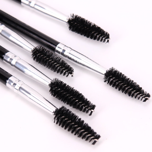 Double sided Professional angled eyebrow brush spoolie for eye brow brush eyelashes