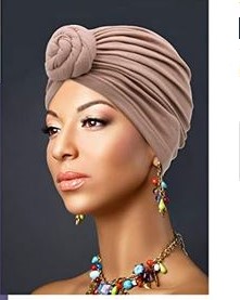100% Turban bonnet cap Pretied turban head hair accessories women hats caps Indian Muslim Turban