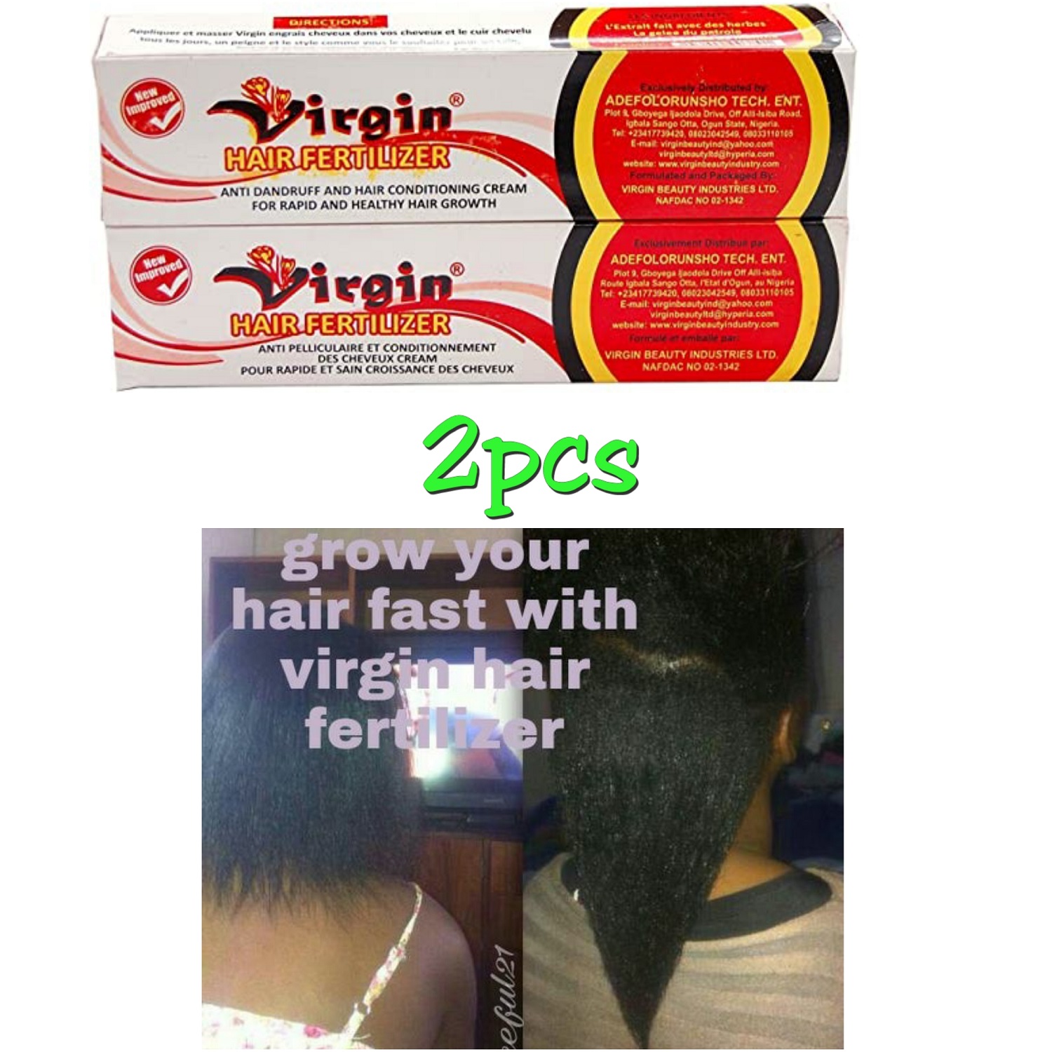 Virgin  Hair Fertilizer Hair Growth Anti-Dandruff Cream edges growth oil