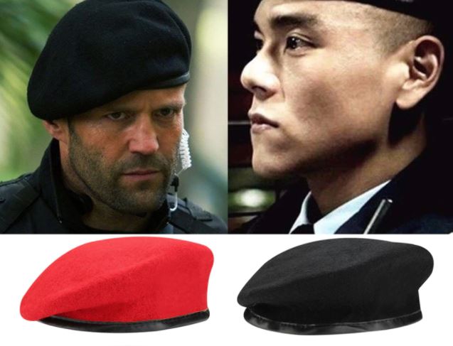Men beret caps hat for men woolen berret cap police cap  beret