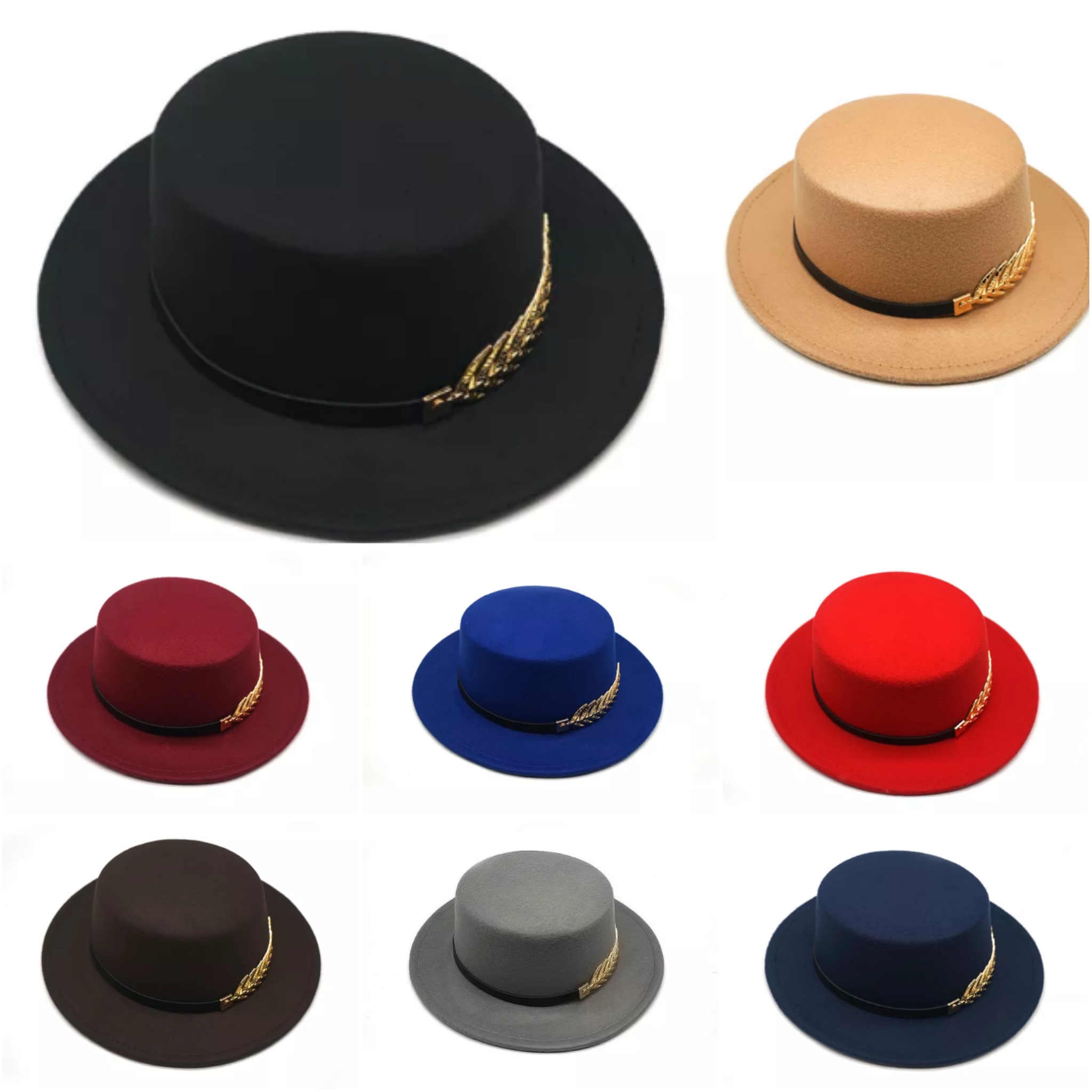 Fedora Hats wide brim with Ribbon panama hats sun hats men/women fedora cap.FTF