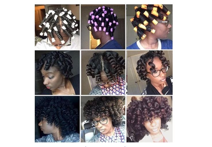 10pcs Hair Curling Styling Rollers Perm rods plastic natural curl hair rods