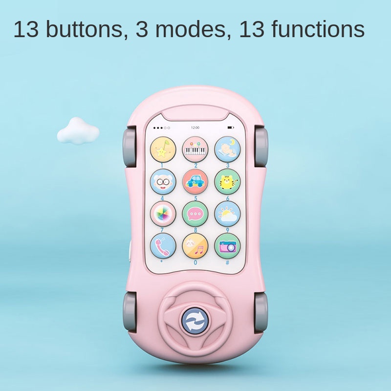 Montessori Toy Phone For Kids 1 Year 2 Year Educational Baby Mobile Phone Toy For Girl