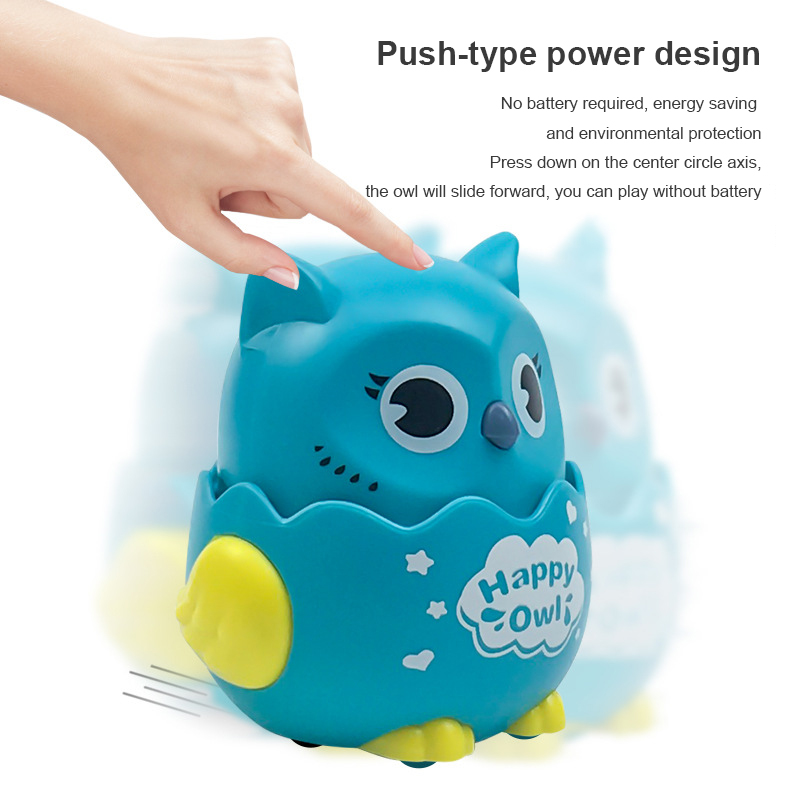 1pc Funny Owl Inertial Car Toys Baby Boy Girl Pull Back Toys Kindergarten Kids Inertial Toy Car