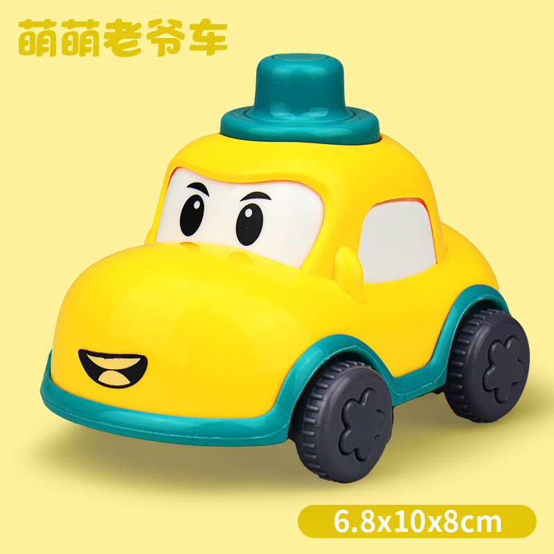 Cartoon Baby Toys Car Pull Back Cars Kids Montessori Vehicle Education Birthday Xmas Gift
