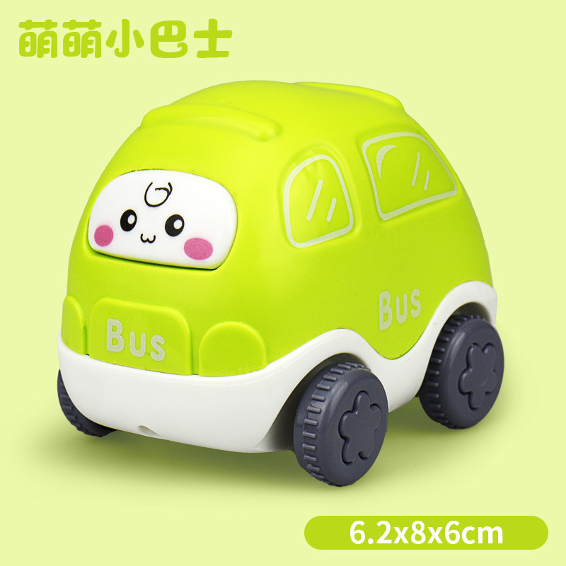 Cartoon Baby Toys Car Pull Back Cars Kids Montessori Vehicle Education Birthday Xmas Gift