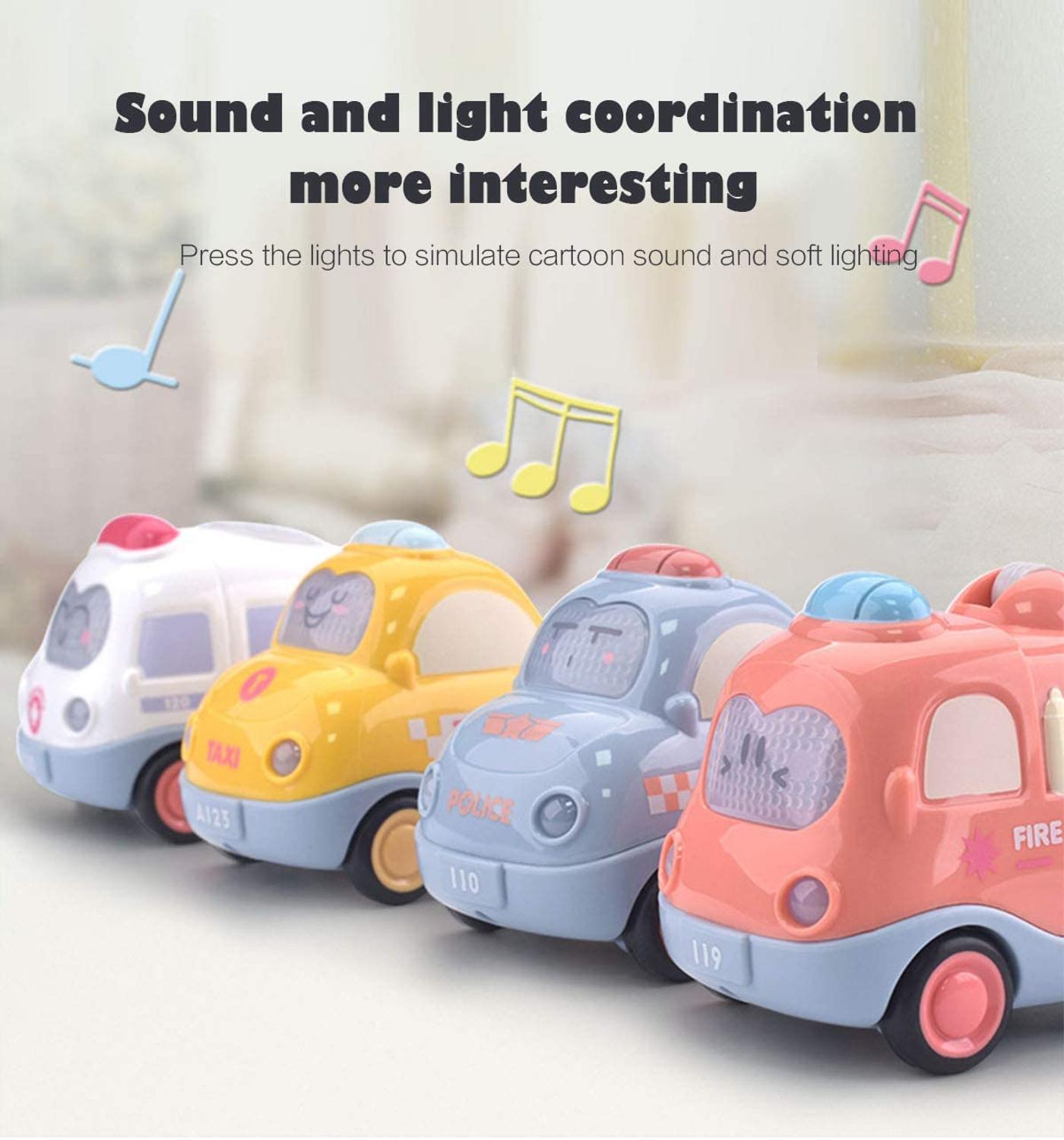 Car Toys For Baby Boy 1 Year Old Montessori Music Cars For Toddler 13 24 Month Kids Early Learning
