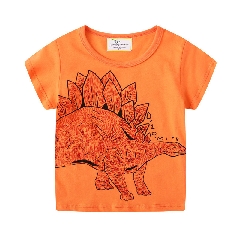 Jumping meters Boys Cartoon T shirts for Summer Children&apos;s Cotton Clothes Aircrafts Kids Tops Tees