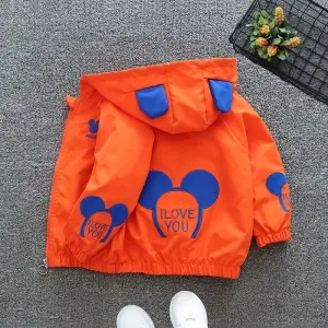 Autumn New Children&apos;s Clothing Cartoon Minnie Jacket Boys Girls Baby Outing Clothes Jacket