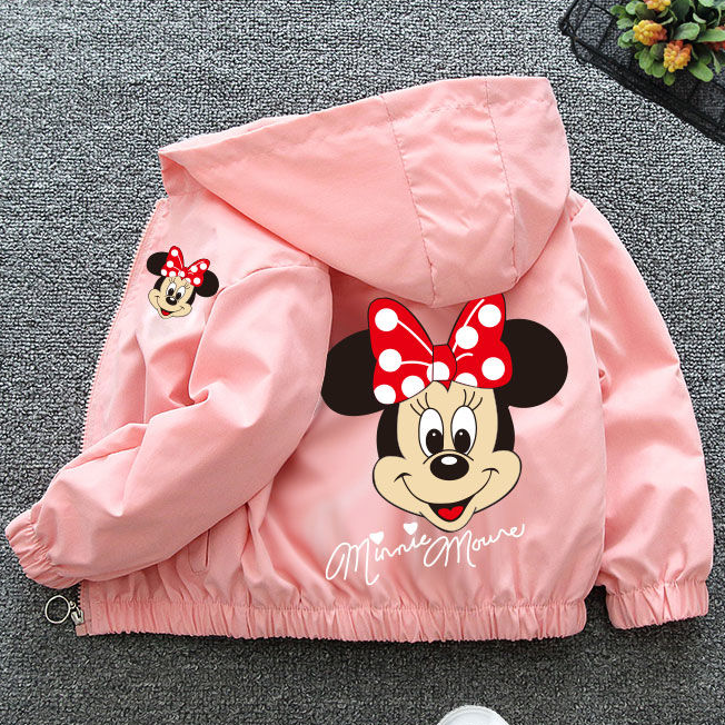 Autumn New Children&apos;s Clothing Cartoon Minnie Jacket Boys Girls Baby Outing Clothes Jacket