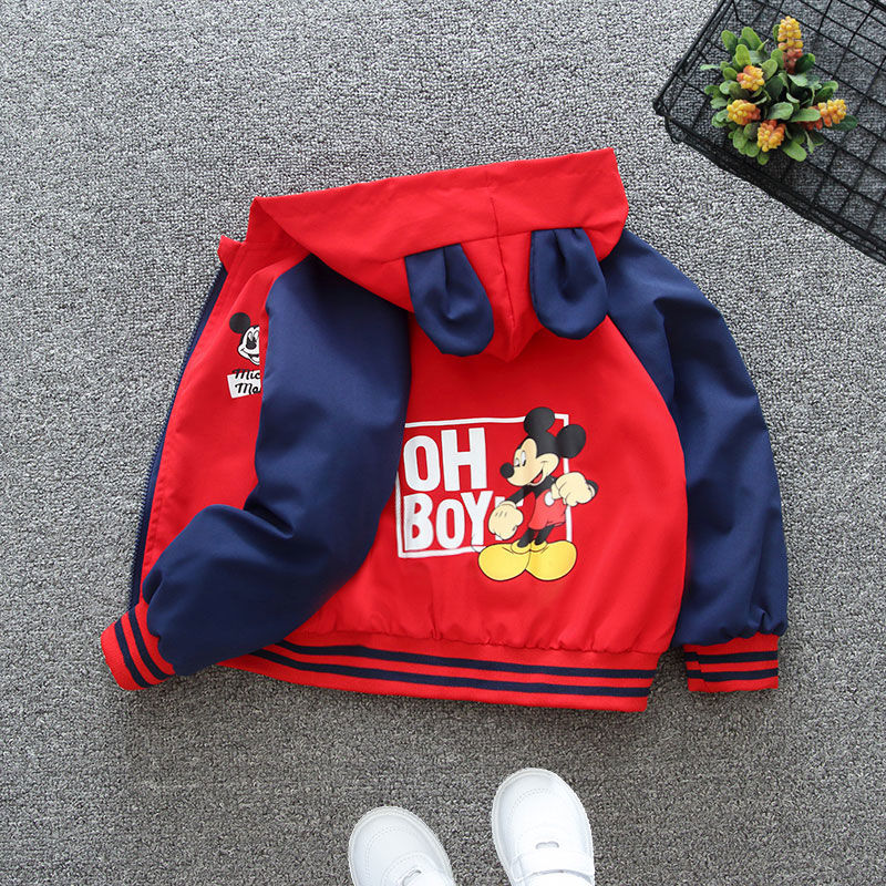Autumn New Children&apos;s Clothing Cartoon Minnie Jacket Boys Girls Baby Outing Clothes Jacket