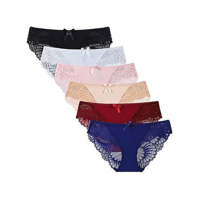 Fashion 6Pack Fancy Ladies Laced Panties